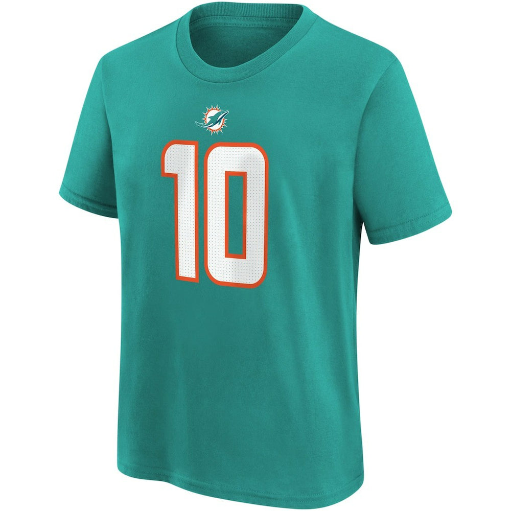 Tyreek Hill Miami Dolphins Youth Player Name & Number T-Shirt - Aqua sale