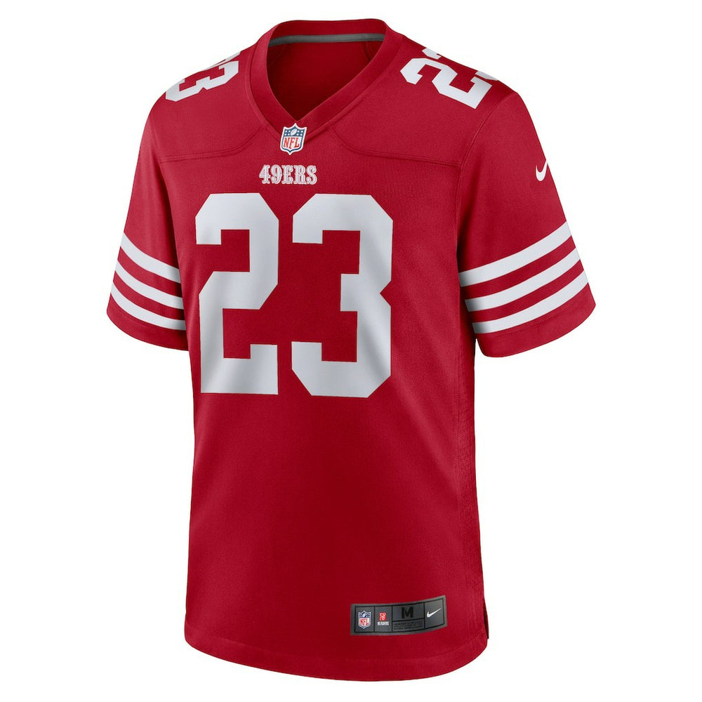 Christian McCaffrey San Francisco 49ers Game Player Jersey - Scarlet online