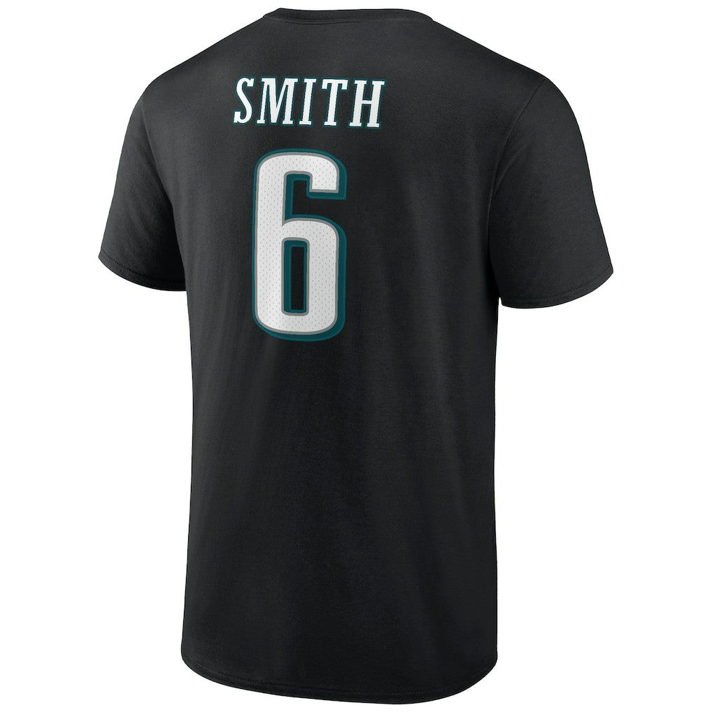DeVonta Smith Philadelphia Eagles Icon Player Name & Number T-Shirt - Black online