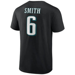 DeVonta Smith Philadelphia Eagles Icon Player Name & Number T-Shirt - Black online