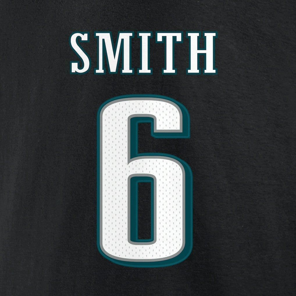 DeVonta Smith Philadelphia Eagles Icon Player Name & Number T-Shirt - Black online