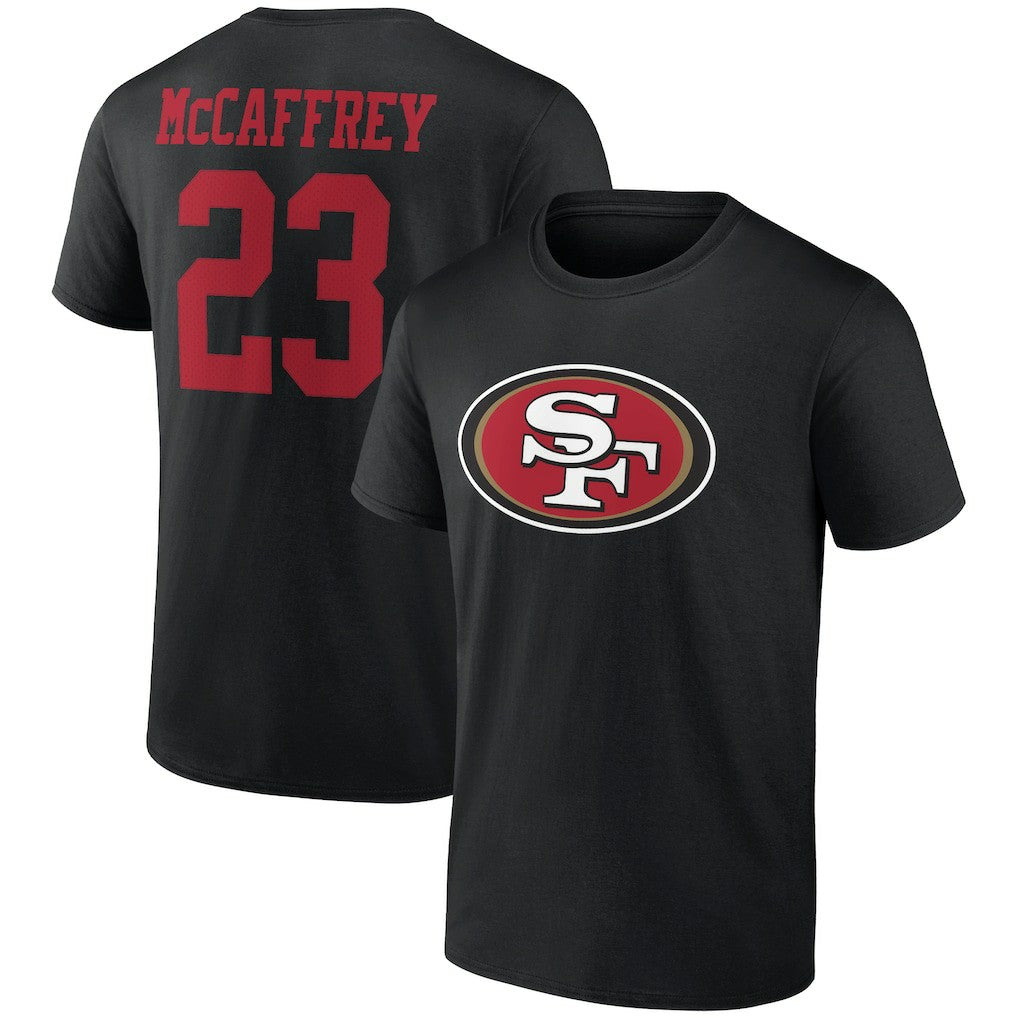 Christian McCaffrey San Francisco 49ers Icon Player Name & Number T-Shirt - Black online