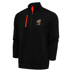 Cleveland Browns Antigua Team Logo Generation Quarter-Zip Pullover Jacket - Black cheap