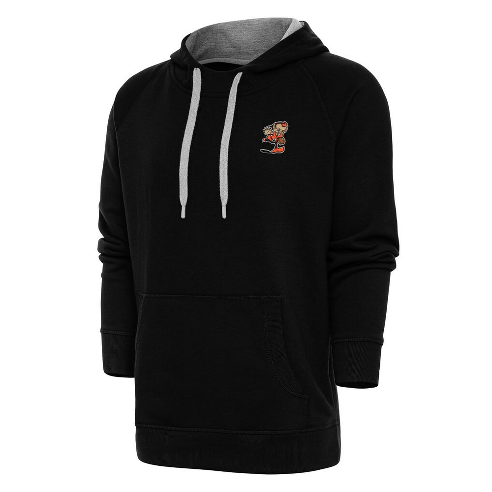 Cleveland Browns Antigua Team Logo Victory Pullover Hoodie - Black discount
