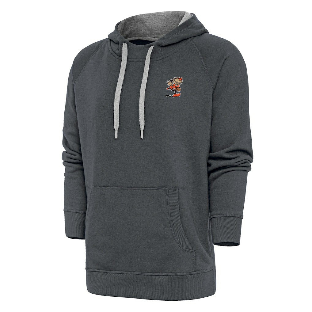 Cleveland Browns Antigua Team Logo Victory Pullover Hoodie - Charcoal sale