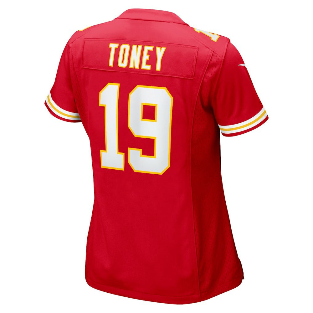 Kadarius Toney Kansas City Chiefs Women's Game Player Jersey - Red for sale