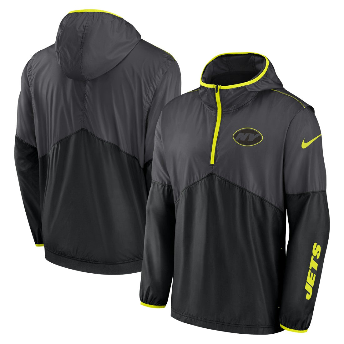 New York Jets Volt Hoodie Half-Zip Jacket - Anthracite cheap