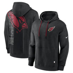 Arizona Cardinals Layered Logo Statement Pullover Hoodie - Black sale