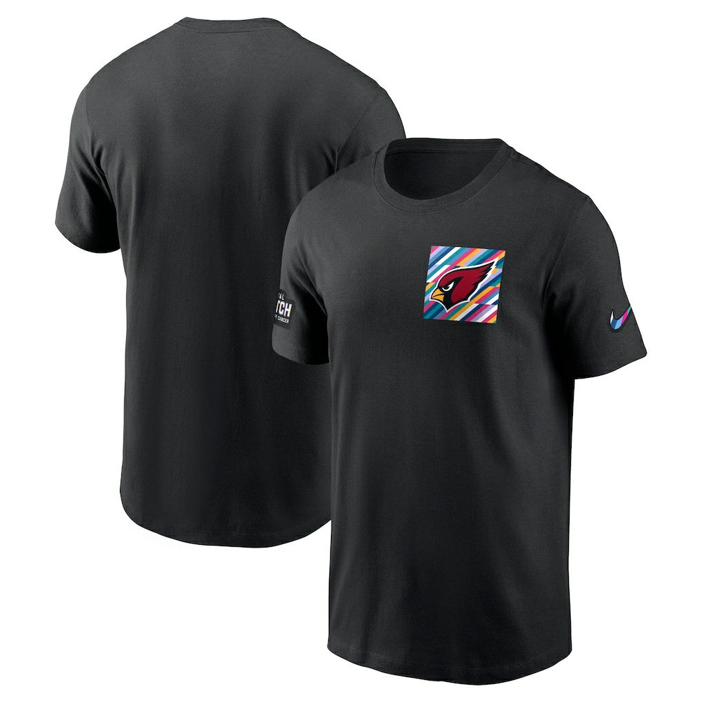Arizona Cardinals Crucial Catch Sideline Tri-Blend T-Shirt - Black for sale