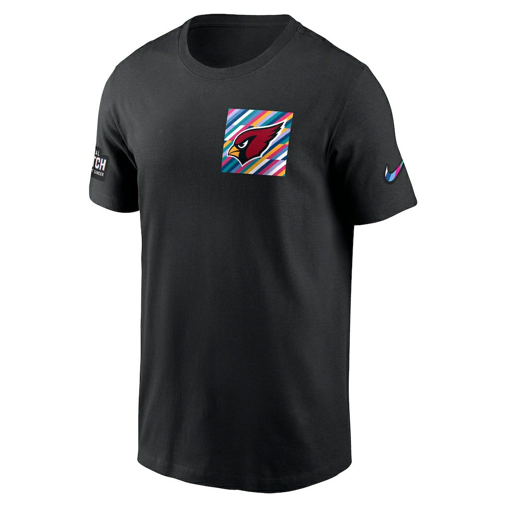 Arizona Cardinals Crucial Catch Sideline Tri-Blend T-Shirt - Black for sale