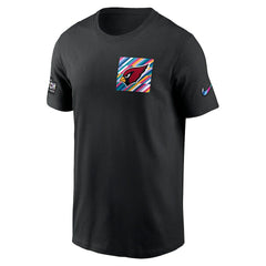 Arizona Cardinals Crucial Catch Sideline Tri-Blend T-Shirt - Black for sale