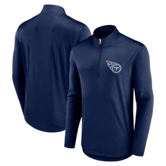 Tennessee Titans Quarterback Quarter-Zip Top - Navy on sale