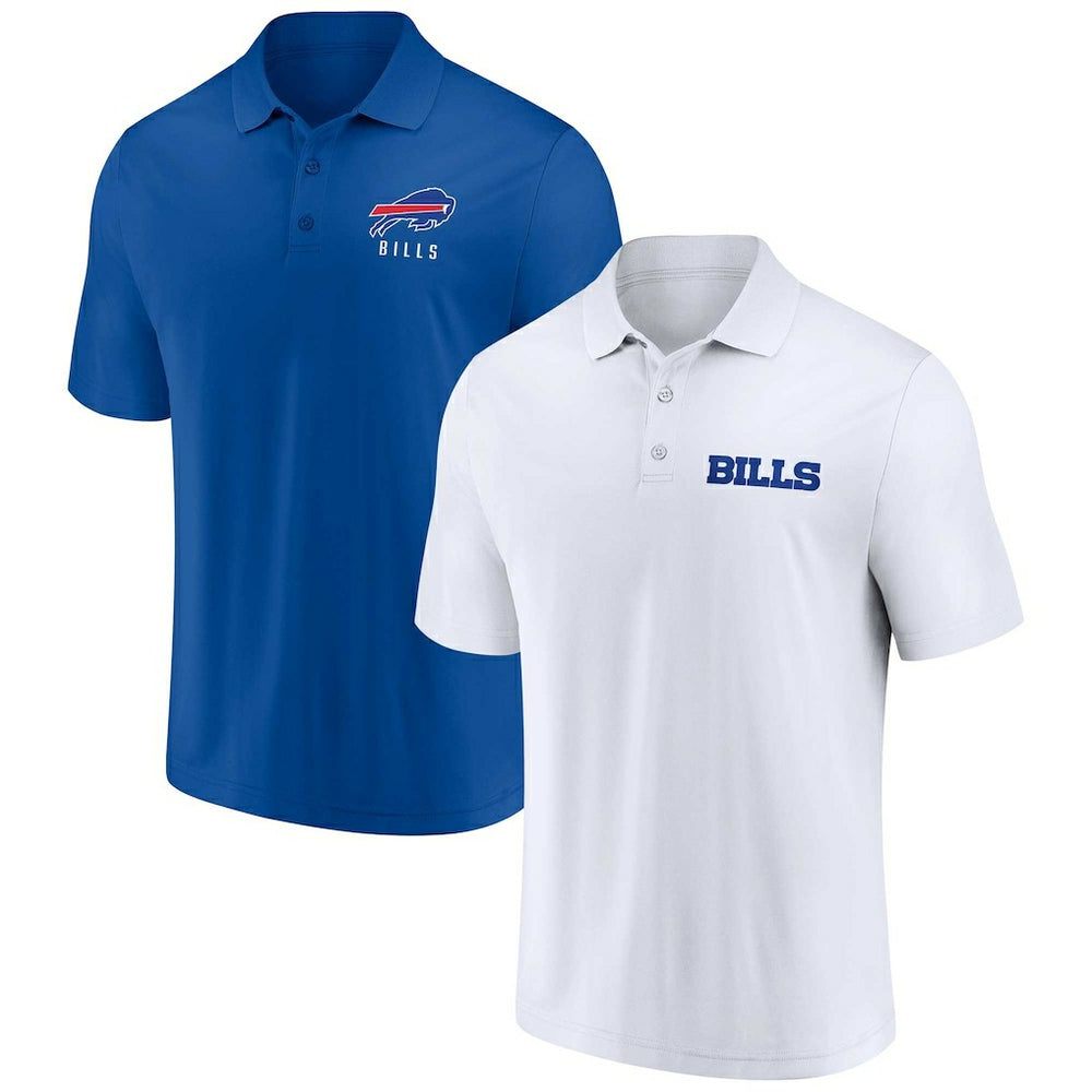 Buffalo Bills Lockup Two-Pack Polo Set - White/Royal online