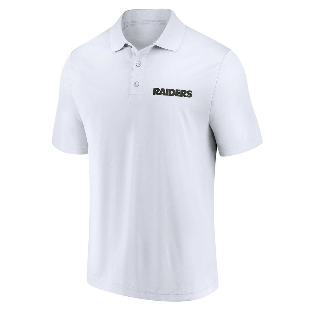 Las Vegas Raiders Lockup Two-Pack Polo Set - White/Black sale
