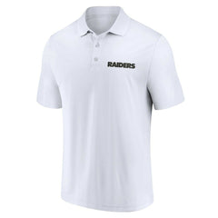 Las Vegas Raiders Lockup Two-Pack Polo Set - White/Black sale