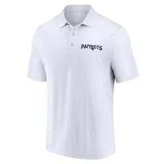New England Patriots Lockup Two-Pack Polo Set - White/Navy on sale