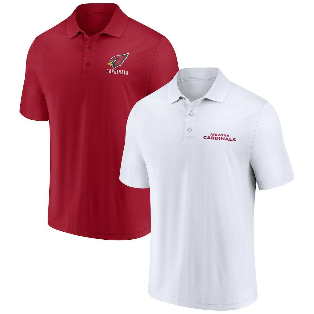 Arizona Cardinals Lockup Two-Pack Polo Set - White/Cardinal for sale