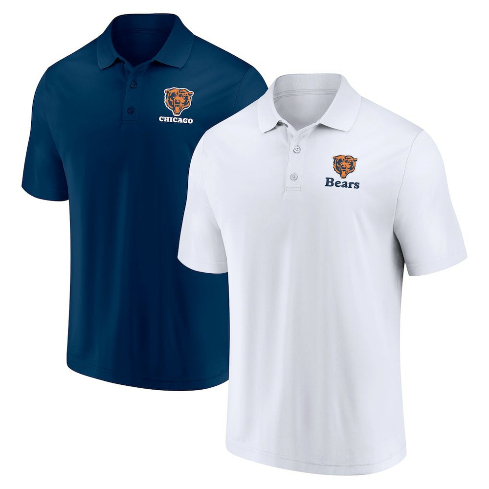 Chicago Bears Throwback Two-Pack Polo Set - White/Navy sale
