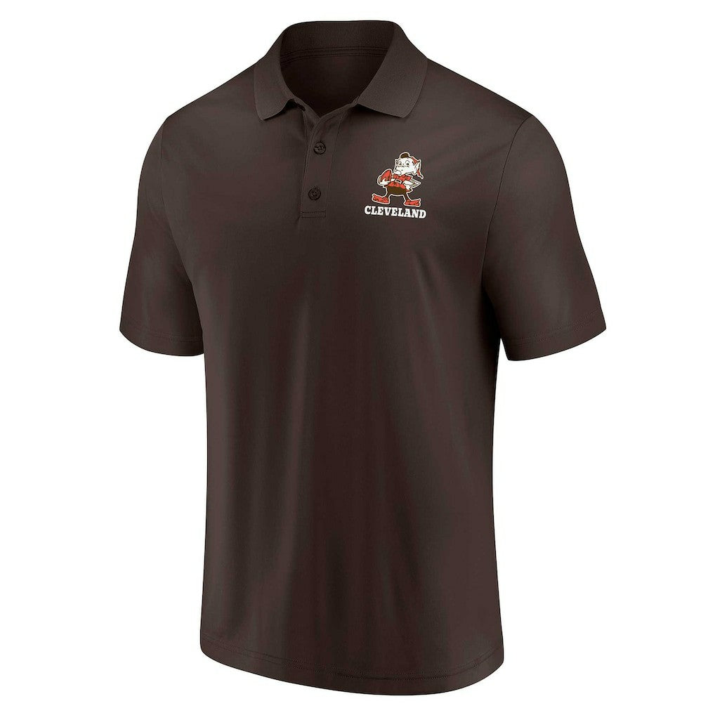 Cleveland Browns Throwback Two-Pack Polo Set - White/Brown online