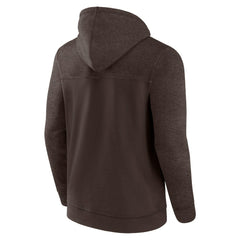 Cleveland Browns Offensive Lineup Hoodie Full-Zip Hoodie - Brown on sale