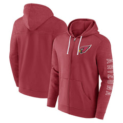 Arizona Cardinals Offensive Lineup Hoodie Full-Zip Hoodie - Cardinal for sale
