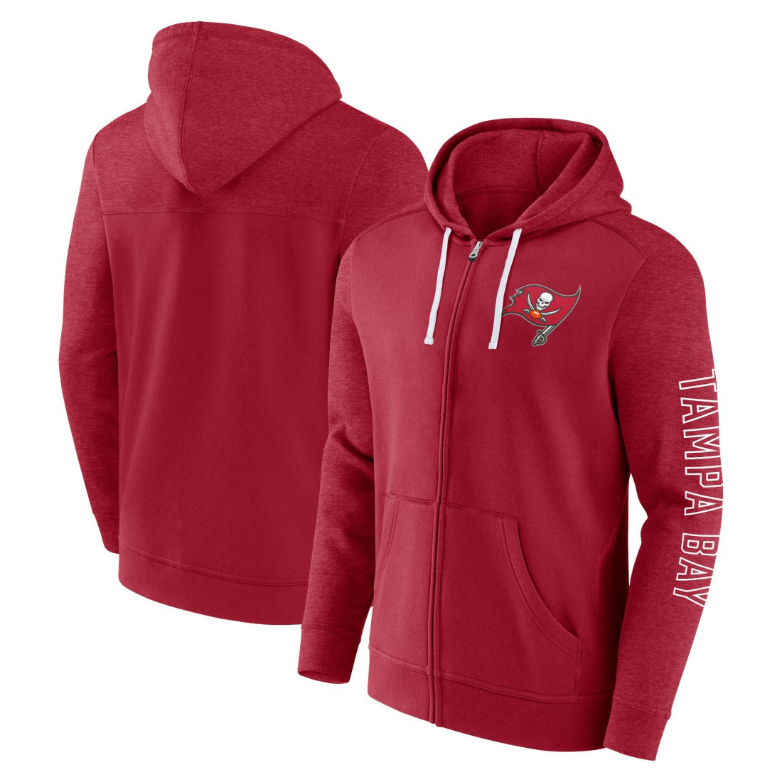 Tampa Bay Buccaneers Offensive Lineup Hoodie Full-Zip Hoodie - Red outlet
