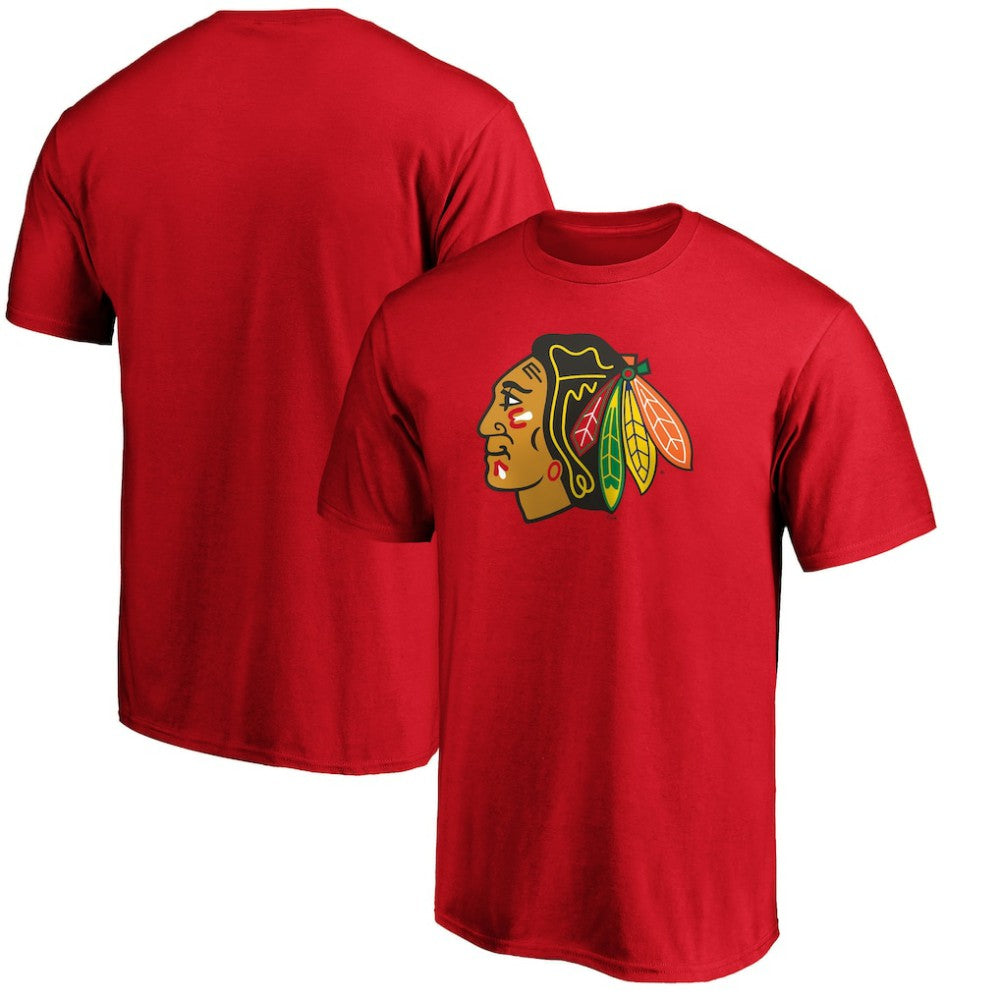 Chicago Blackhawks Primary Logo Team T-Shirt - Red T-shirts