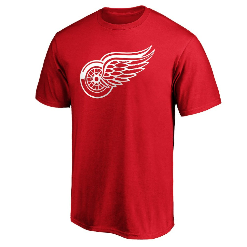 Detroit Red Wings Primary Logo Team T-Shirt - Red T-shirts