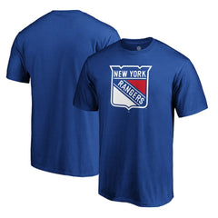 New York Rangers Primary Logo T-Shirt - Blue T-shirts