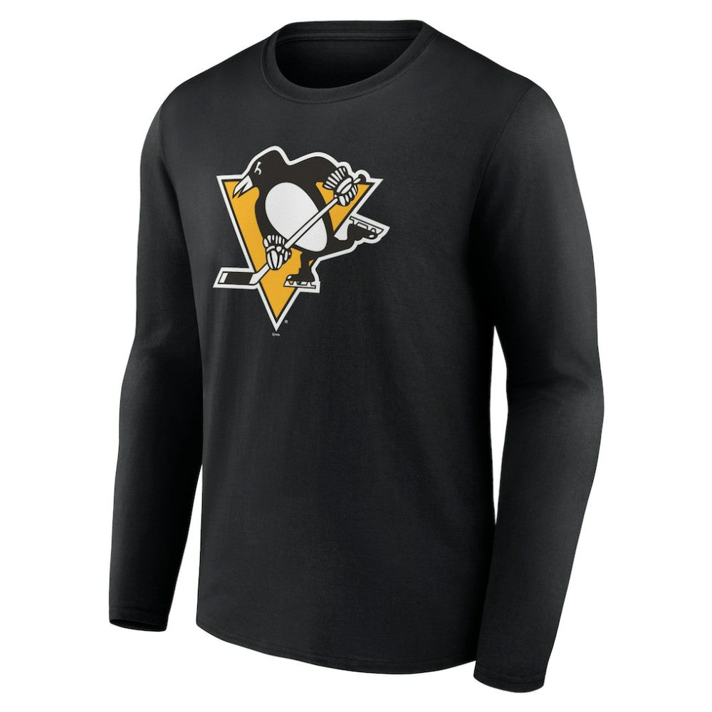 Pittsburgh Penguins Primary Logo Team Long Sleeve T-Shirt - Black T-shirts