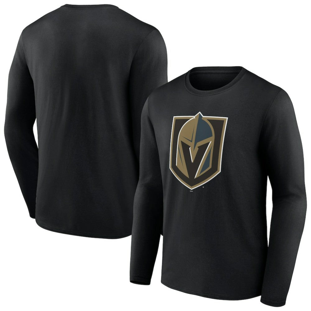 Vegas Golden Knights Primary Logo Team Long Sleeve T-Shirt - Black T-shirts