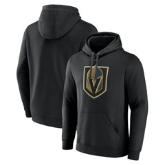 Vegas Golden Knights Primary Team Logo Pullover Hoodie - Black Hoodies