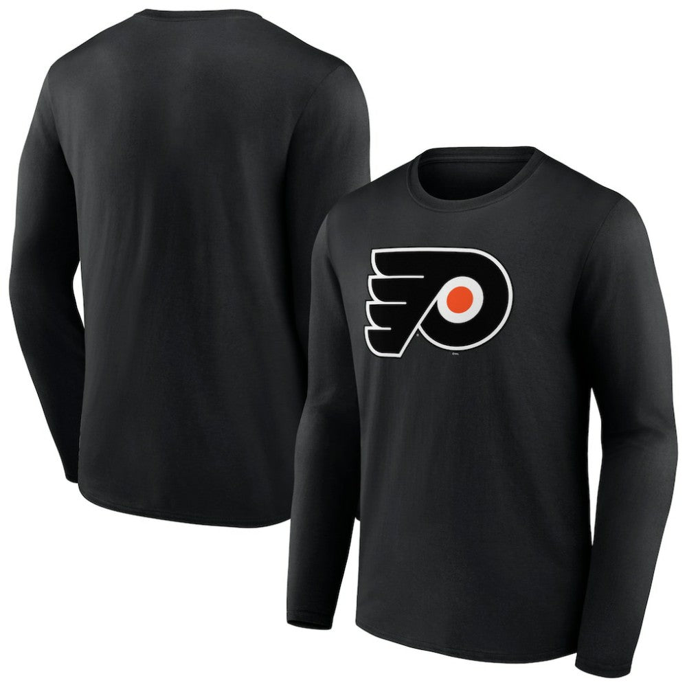 Philadelphia Flyers Primary Logo Team Long Sleeve T-Shirt - Black T-shirts