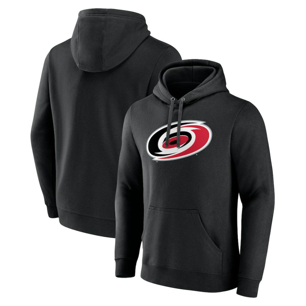 Carolina Hurricanes Primary Team Logo Pullover Hoodie - Black Hoodies