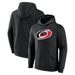 Carolina Hurricanes Primary Team Logo Pullover Hoodie - Black Hoodies