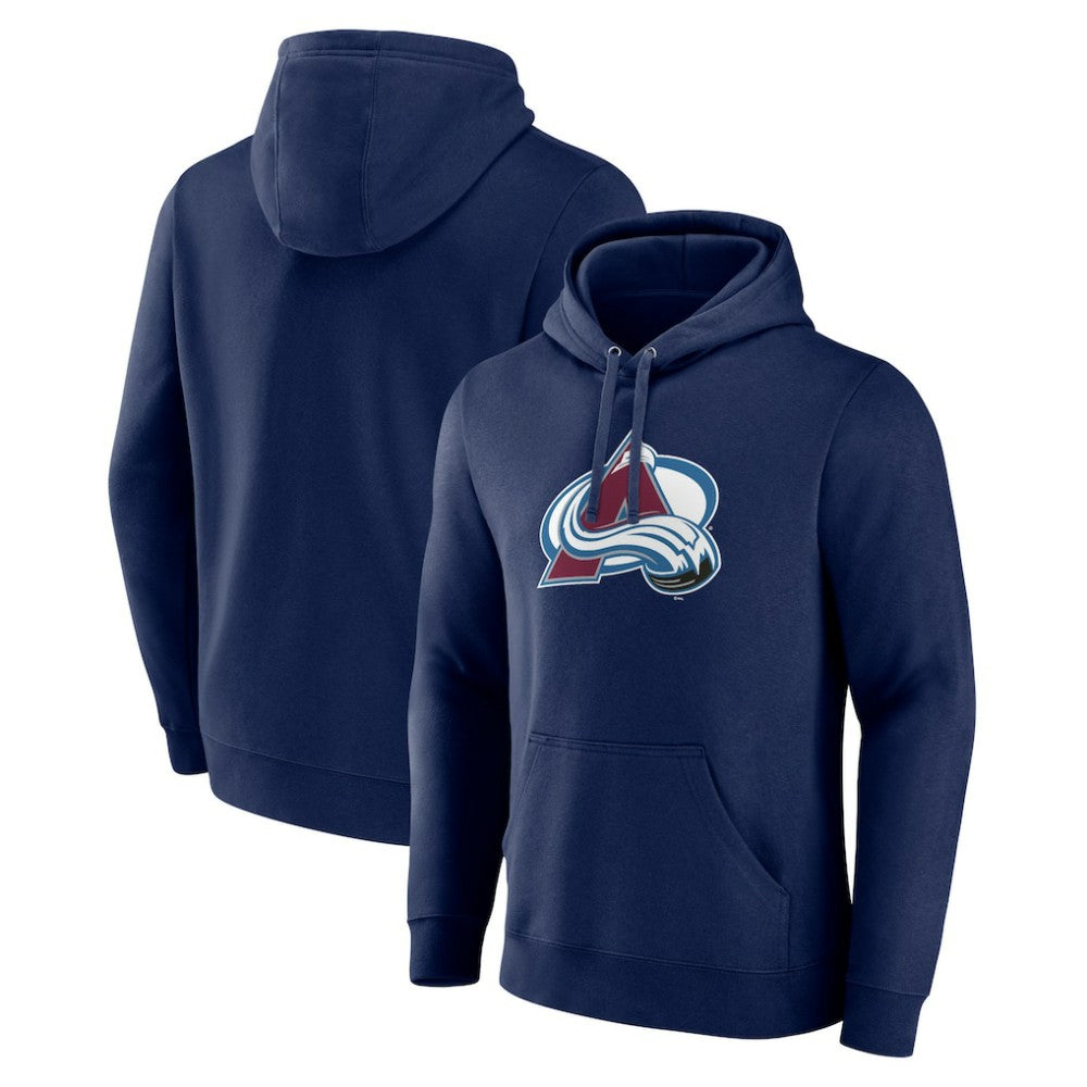 Colorado Avalanche Primary Team Logo Pullover Hoodie - Navy Hoodies