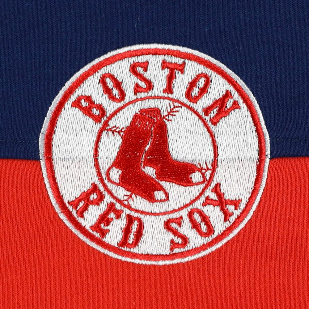 Boston Red Sox The Wild Collective Women's Color Block Half-Zip Jacket Navy/Red