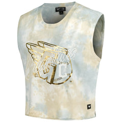 Cleveland Guardians The Wild Collective Women's Washed Muscle Tank Top White