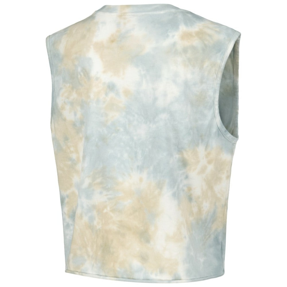 Cleveland Guardians The Wild Collective Women's Washed Muscle Tank Top White