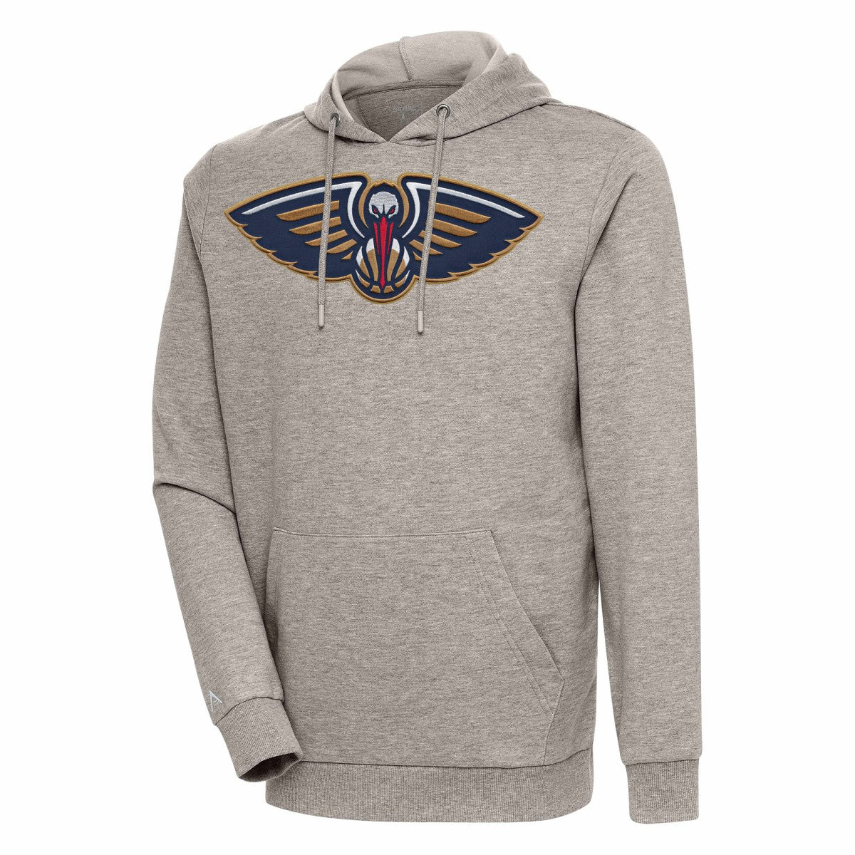 New Orleans Pelicans Antigua Action Pullover Hoodie - Oatmeal online