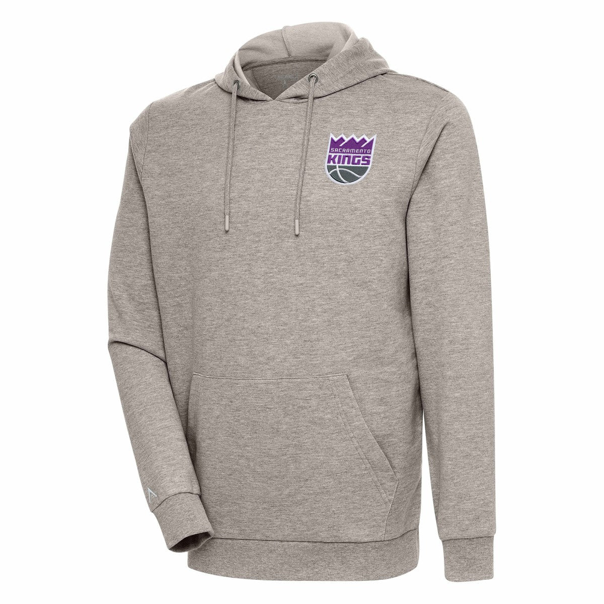 Sacramento Kings Antigua Action Pullover Hoodie - Oatmeal sale