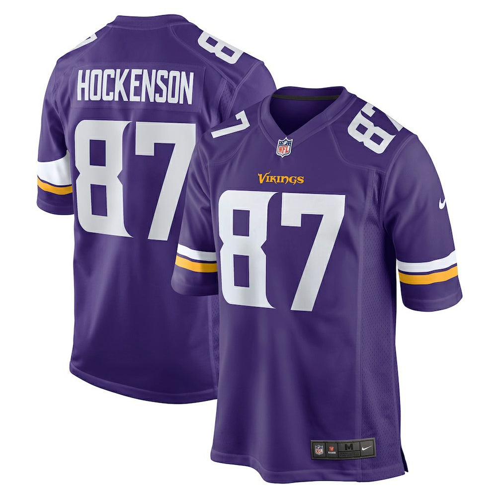 T.J. Hockenson Minnesota Vikings Game Player Jersey - Purple cheap