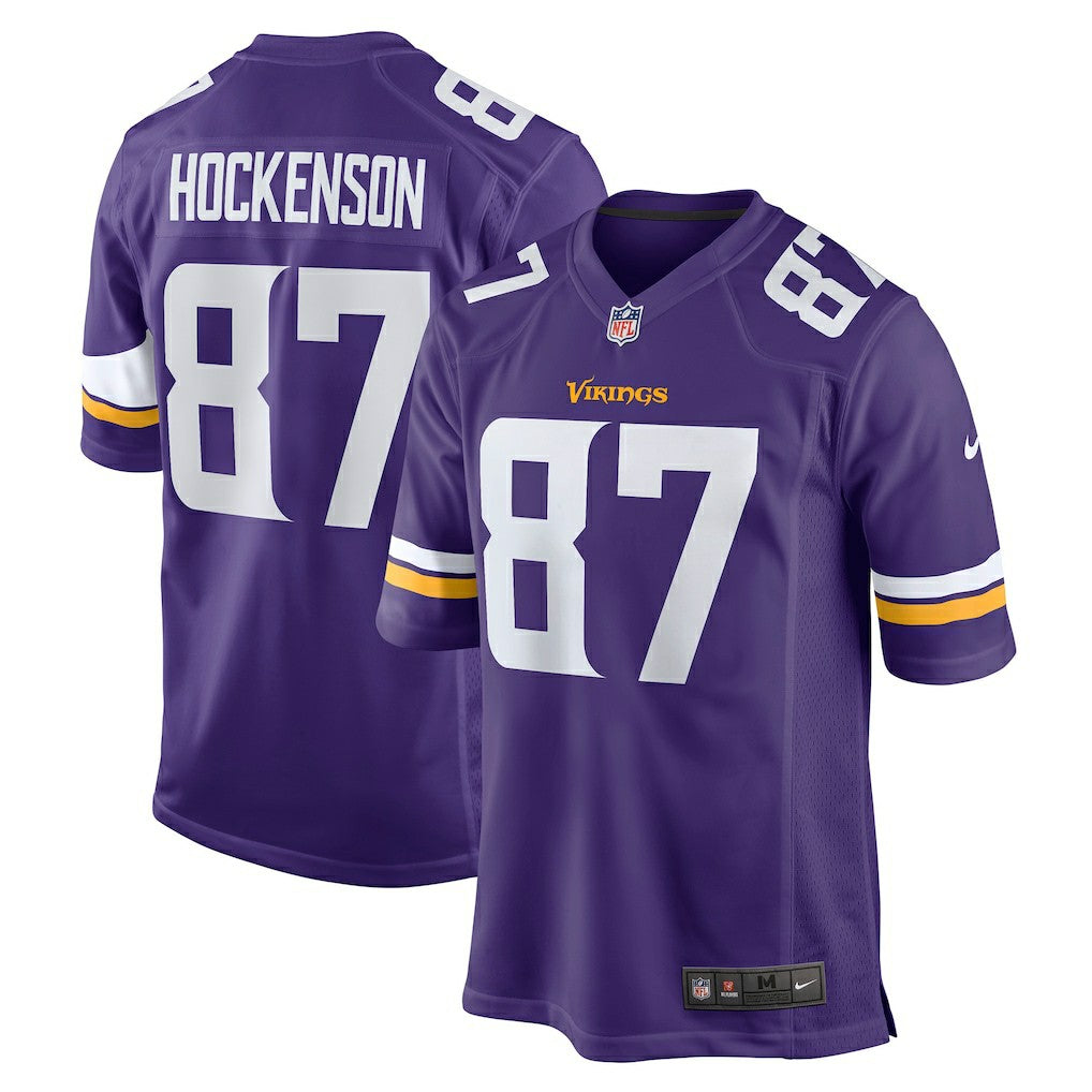 T.J. Hockenson Minnesota Vikings Game Player Jersey - Purple cheap