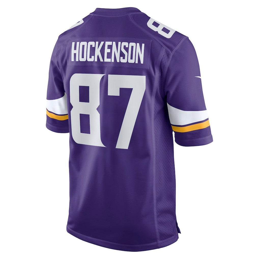 T.J. Hockenson Minnesota Vikings Game Player Jersey - Purple cheap