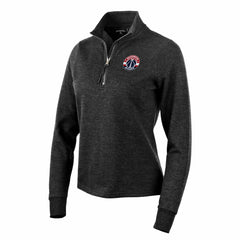 Washington Wizards Antigua Women's Action Quarter-Zip Pullover Sweatshirt - Heather Black for sale