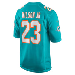 Jeff Wilson Jr. Miami Dolphins Game Player Jersey - Aqua on sale