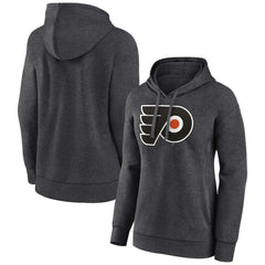 Philadelphia Flyers Women's Primary Logo Pullover Hoodie - Charcoal Hoodies
