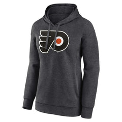 Philadelphia Flyers Women's Primary Logo Pullover Hoodie - Charcoal Hoodies