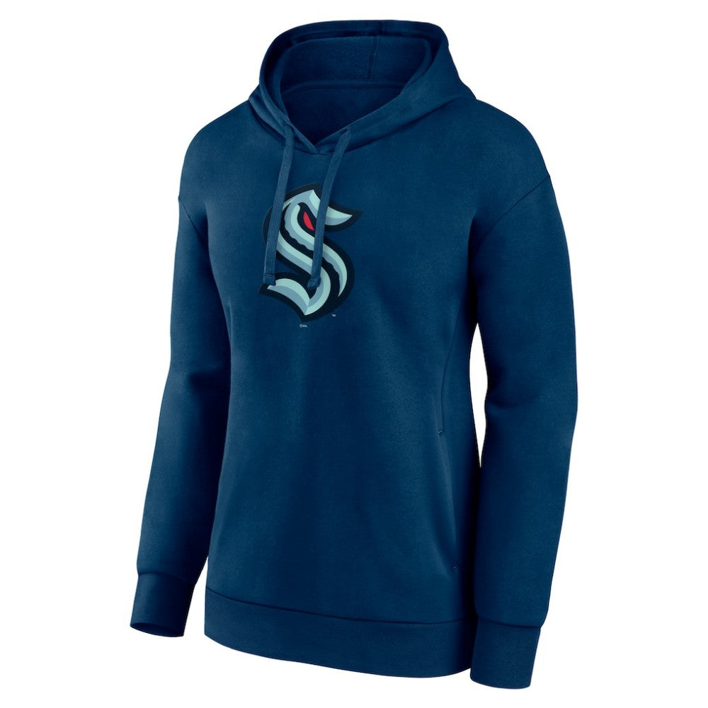 Seattle Kraken Women's Primary Logo Pullover Hoodie - Deep Sea Blue Hoodies