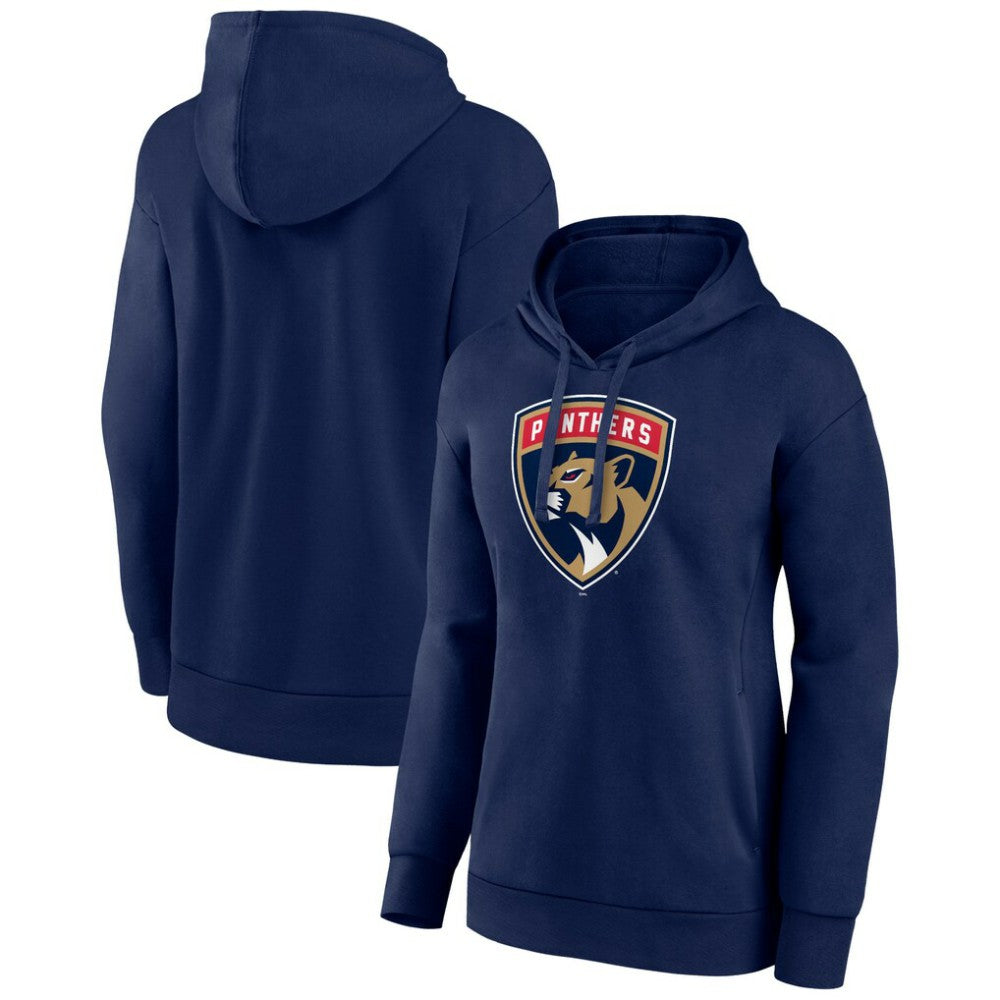 Florida Panthers Women's Primary Logo Pullover Hoodie - Navy Hoodies